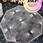 Supla, Krem Amerikan Servis 6lı Supla, 6 Adet Supla, 6lı Tabak Altlığı