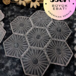 Supla, Gri Renk Amerikan Servis 6lı Supla, 6 Adet Supla, 6lı Tabak Altlığı