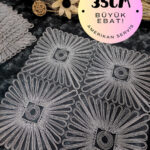 Supla, Gri Amerikan Servis 6lı Supla, 6 Adet Supla, 6lı Tabak Altlığı