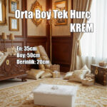 Çeyizlik Orta Tek Hurç Çiçekli, Kadife Tek Hurç Çeyizlik Dantelli Hurç, Orta Boy Hurç