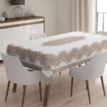 Masa Örtüsü, Dijital Baskılı Tek Masa Örtüsü, Desenli Leke Tutmaz Tek Masa Örtüsü