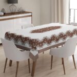 Masa Örtüsü, Dijital Baskılı Tek Masa Örtüsü, Desenli Leke Tutmaz Tek Masa Örtüsü