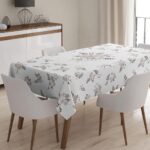 Masa Örtüsü, Dijital Baskılı Tek Masa Örtüsü, Desenli Leke Tutmaz Tek Masa Örtüsü
