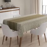 Masa Örtüsü, Dijital Baskılı Tek Masa Örtüsü, Desenli Leke Tutmaz Tek Masa Örtüsü