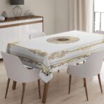 Masa Örtüsü, Dijital Baskılı Tek Masa Örtüsü, Desenli Leke Tutmaz Tek Masa Örtüsü