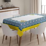 Masa Örtüsü, Dijital Baskılı Tek Masa Örtüsü, Desenli Leke Tutmaz Tek Masa Örtüsü