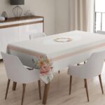 Masa Örtüsü, Dijital Baskılı Tek Masa Örtüsü, Desenli Leke Tutmaz Tek Masa Örtüsü
