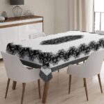 Masa Örtüsü, Dijital Baskılı Tek Masa Örtüsü, Desenli Leke Tutmaz Tek Masa Örtüsü