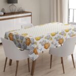 Masa Örtüsü, Dijital Baskılı Tek Masa Örtüsü, Desenli Leke Tutmaz Tek Masa Örtüsü