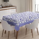 Masa Örtüsü, Dijital Baskılı Tek Masa Örtüsü, Desenli Leke Tutmaz Tek Masa Örtüsü