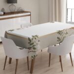 Masa Örtüsü, Dijital Baskılı Tek Masa Örtüsü, Desenli Leke Tutmaz Tek Masa Örtüsü