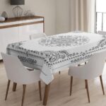 Masa Örtüsü, Dijital Baskılı Tek Masa Örtüsü, Desenli Leke Tutmaz Tek Masa Örtüsü
