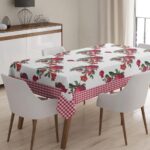 Masa Örtüsü, Dijital Baskılı Tek Masa Örtüsü, Desenli Leke Tutmaz Tek Masa Örtüsü