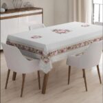 Masa Örtüsü, Dijital Baskılı Tek Masa Örtüsü, Desenli Leke Tutmaz Tek Masa Örtüsü
