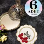 Sunumluk Peçete, Kokteyl Peçetesi, Kahve Yanı Sunumluk, Bardak Altlığı 6 Adet Sunum Peçetesi