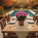 Fransız Dantel Detaylı Tek Runner, Masa Üzerine Runner, Masa Örtüsü Runneri