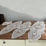 5 Parça Salon Takımı Fransız Dantelli Salon Takımı Krem