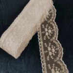 Güpür, Kahve Dantel Dar Güpür 1 Top (14.5 Metre)