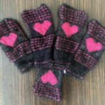 5li Yumoş Kalp Lif Çeyizlik Kalp Lif Siyah Pembe Kalp