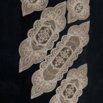 5 Parça Salon Takımı Fransız Dantelli Salon Takımı - Kahve