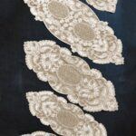 5 Parça Salon Takımı Fransız Dantelli Salon Takımı - Kahve