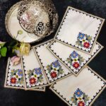 Sunumluk Peçete, Kokteyl Peçetesi, Kahve Yanı Sunumluk, Bardak Altlığı 6 Adet Sunum Peçetesi