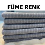 Kadife Çekyat Koltuk Örtüsü Kadife Kaymaz Bambu Çizgili Koltuk Örtüsü 170x210