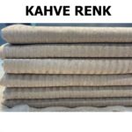 Kadife Çekyat Koltuk Örtüsü Kadife Kaymaz Bambu Çizgili Koltuk Örtüsü 170x210