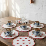 Sunumluk Peçete, Kokteyl Peçetesi, Kahve Yanı Sunumluk, Bardak Altlığı 6 Adet Sunum Peçetesi