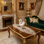 KREM TEK RUNNER ÇİFT KALP