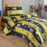 Sarı Lacivert Taraftar Nevresim Takımı - Tek Kişilik