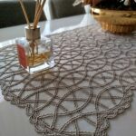 Fransız Dantel Detaylı Tek Runner, Masa Üzerine Runner, Masa Örtüsü Runneri