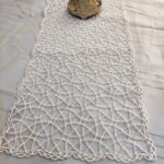 Fransız Dantel Detaylı Tek Runner, Masa Üzerine Runner, Masa Örtüsü Runneri