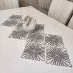 Fransız Dantel Detaylı Tek Runner, Masa Üzerine Runner, Masa Örtüsü Runneri