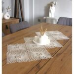 Fransız Dantel Detaylı Tek Runner, Masa Üzerine Runner, Masa Örtüsü Runneri