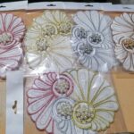 Broşlu Bardak Altlığı 3 Adet