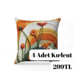 Dijital Baskılı 4 Adet Kırlent Kılıfı 44x44cm