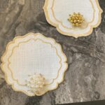 Broşlu Bardak Altlığı 3 Adet