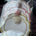 Broşlu Bardak Altlığı 3 Adet