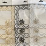 Broşlu Bardak Altlığı 3 Adet