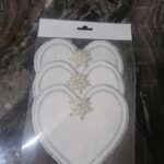 Broşlu Bardak Altlığı 3 Adet