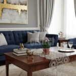 Fransız Dantel Detaylı Tek Runner, Masa Üzerine Runner, Masa Örtüsü Runneri Kahve