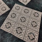 6 Parça Salon Vitrin Takımı Pudra