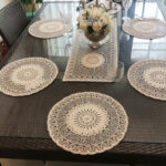 Fransız Dantelli Runner Ve Supla Takımı (1 Runner, 6 Supla)