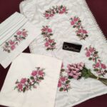 Kanaviçe 3 Parça Seccade Seti - Pembe