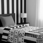 Siyah Beyaz Yazlık Tek Pike