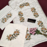 Kanaviçe 3 Parça Seccade Seti - Kahve