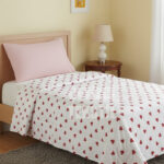 Yazlık Pike Kalp Desen Tek