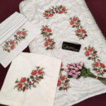 Kanaviçe 3 Parça Seccade Seti - Kırmızı