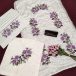 Kanaviçe 3 Parça Seccade Seti - Mor